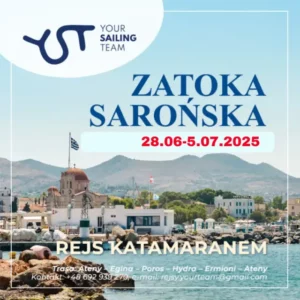 Rejs Katamaranem  Grecja Ateny Zatoka Sarońska